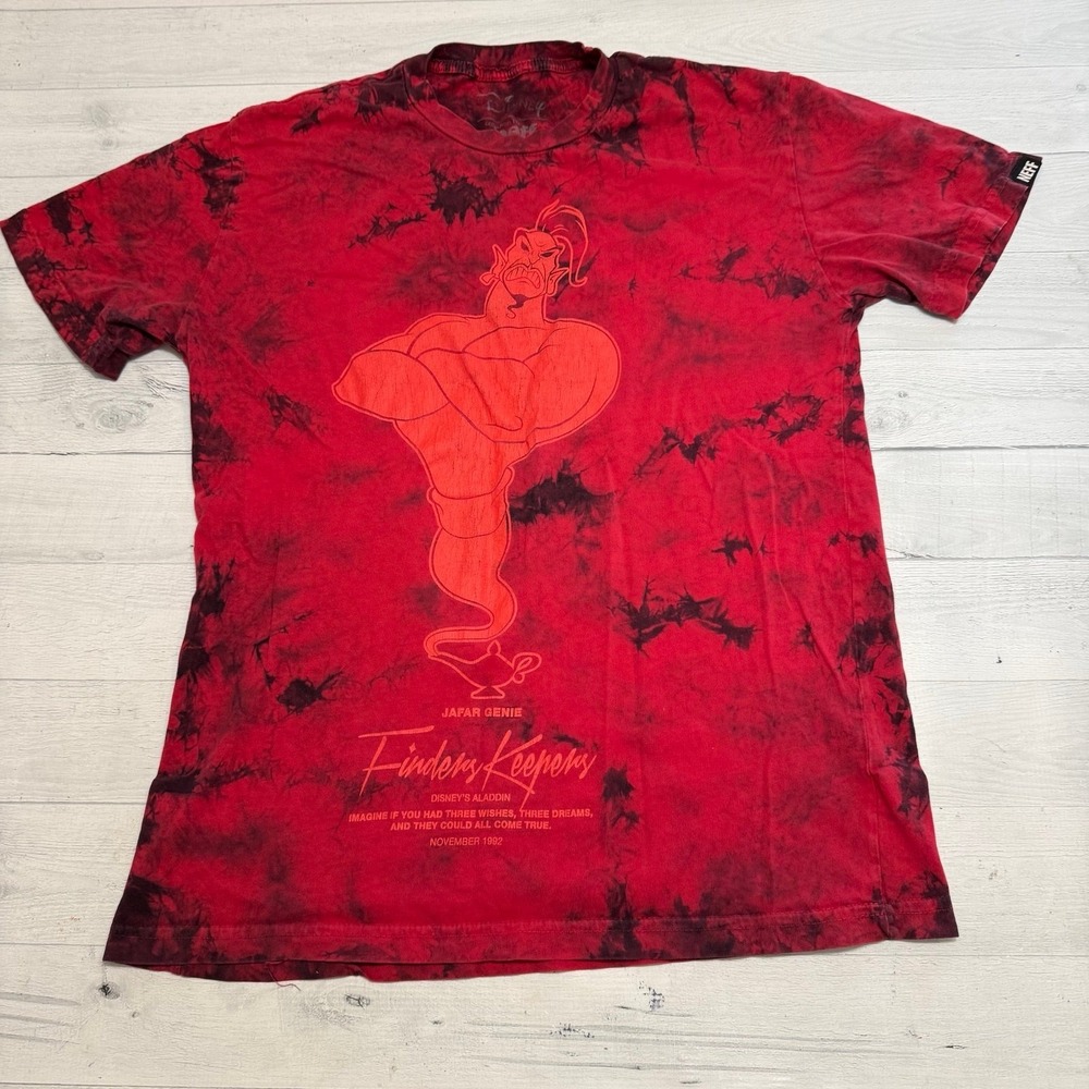Disney by Neffโ Aladdin Jafar Finders Keepers Red Black shirt men's small